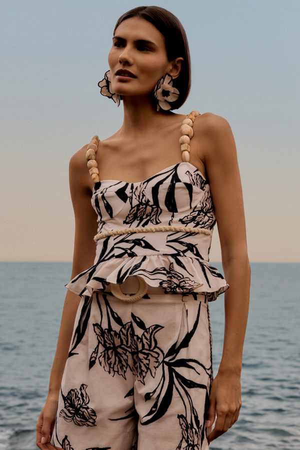 Patbo IRIS PEPLUM TOP