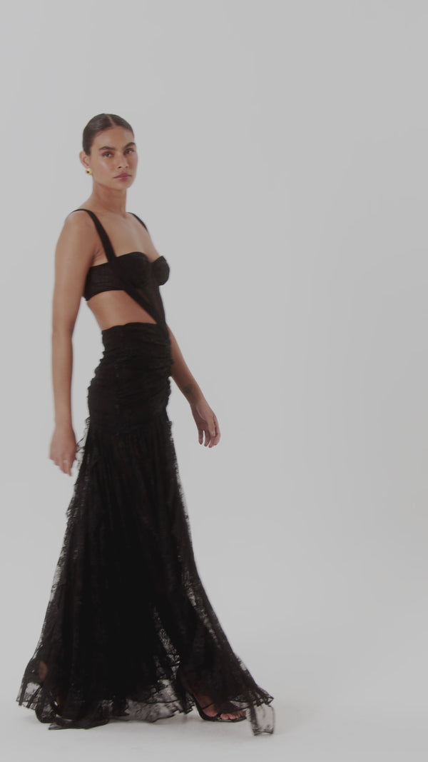 Patbo LAILA LACE CUT OUT GOWN