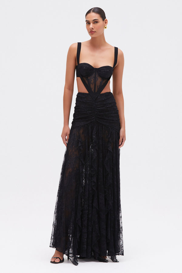 patbo LAILA LACE CUT OUT GOWN