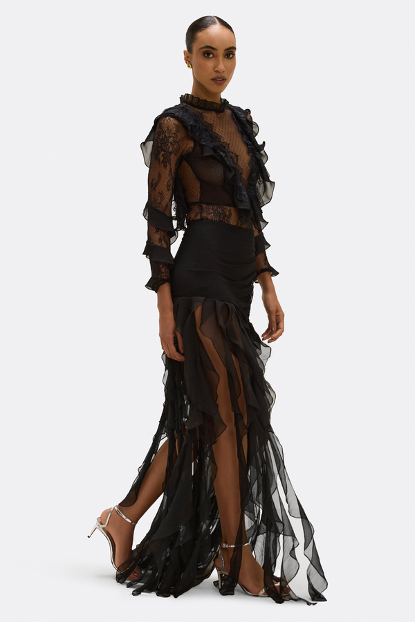 patbo LAILA LACE MAXI SKIRT