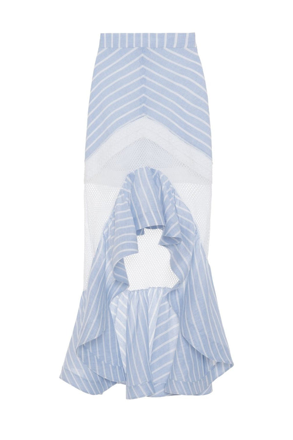 Patbo MARINE LINEN MIDI SKIRT