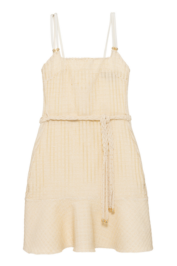 Patbo METALLIC KNIT MINI DRESS