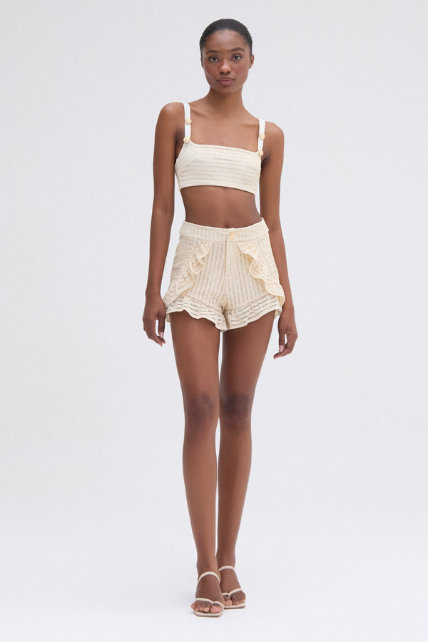 patbo METALLIC KNIT TOP