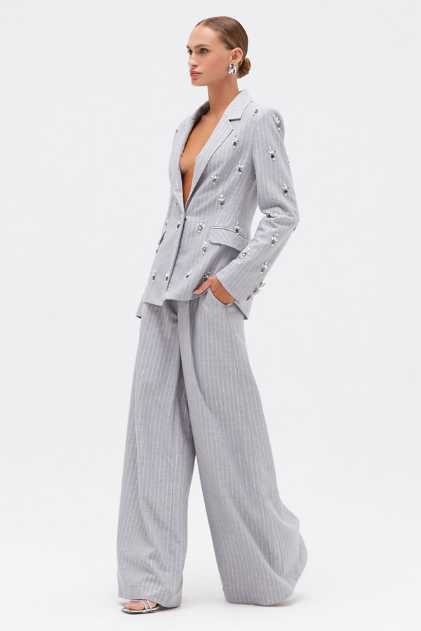 Patbo METALLIC PINSTRIPE BLAZER