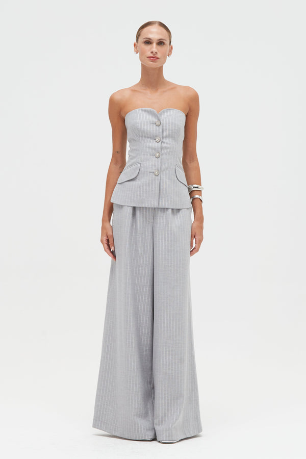 patbo METALLIC PINSTRIPE PANT