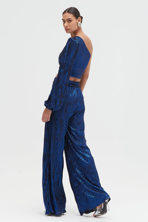 Patbo METALLIC PLISSE TOP