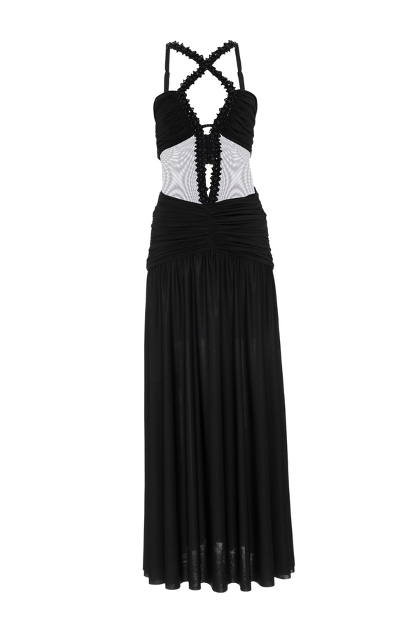 Patbo Moonlight Cross-Front Maxi Dress