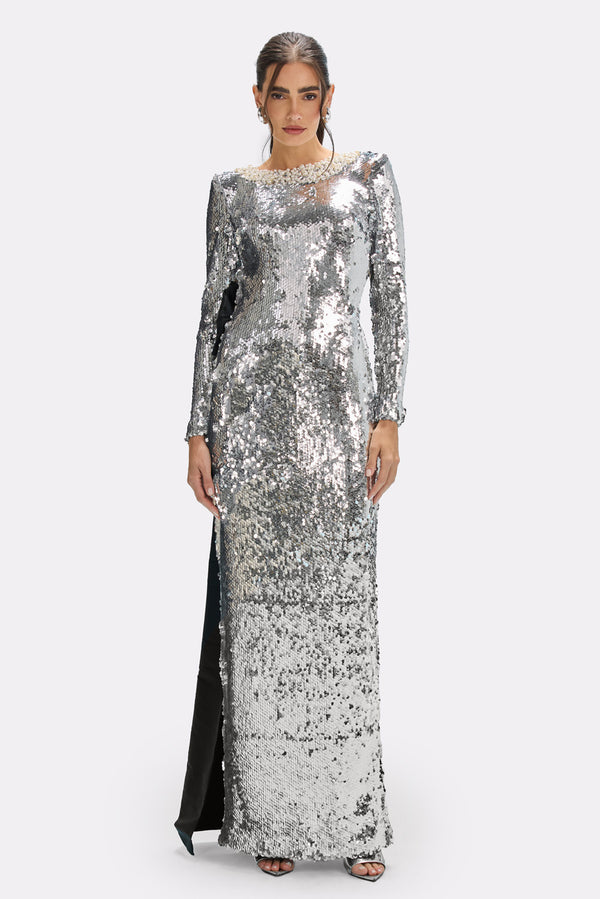 patbo MOONLIGHT SEQUIN GOWN