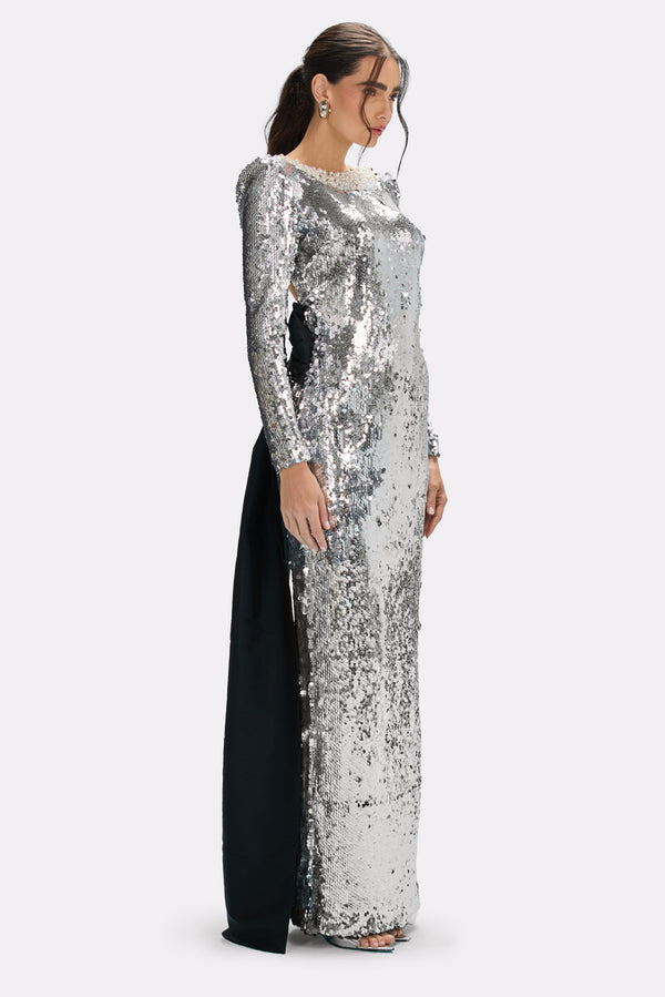 patbo MOONLIGHT SEQUIN GOWN
