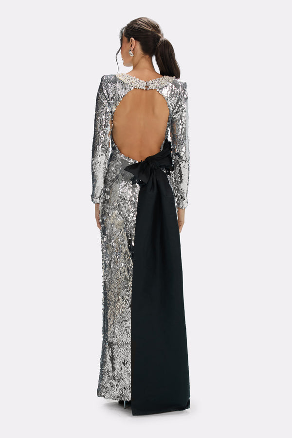 patbo MOONLIGHT SEQUIN GOWN
