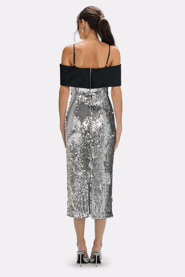 Patbo MOONLIGHT SEQUIN MIDI DRESS