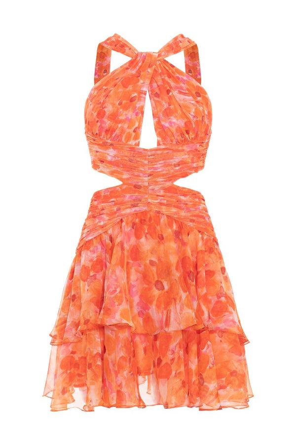 Patbo MYOSOTIS HALTERNECK MINI DRESS