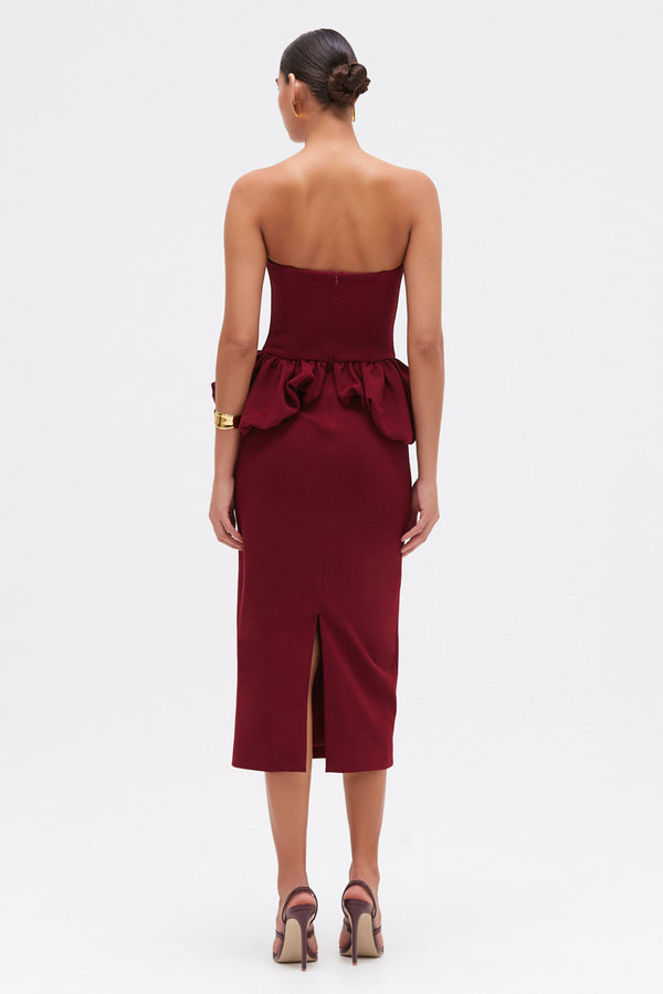 Patbo MYSTIQUE CREPE MIDI DRESS