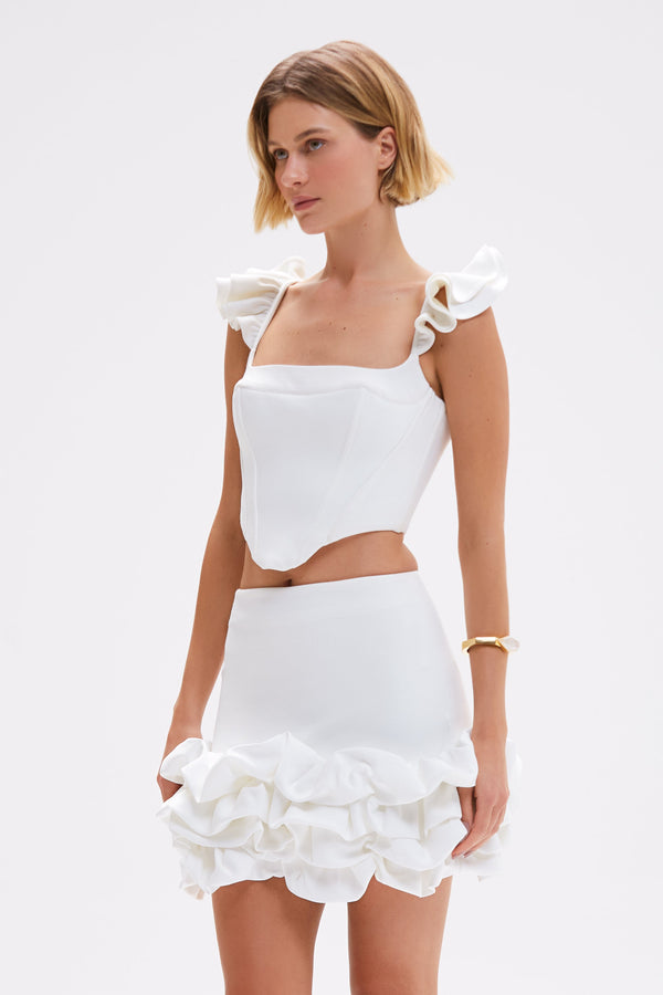 patbo MYSTIQUE CREPE MINI SKIRT