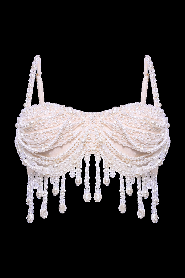 Patbo PEARL DUST EMBROIDERY BRA TOP