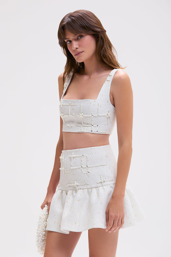 Patbo PEARL TWEED SKIRT