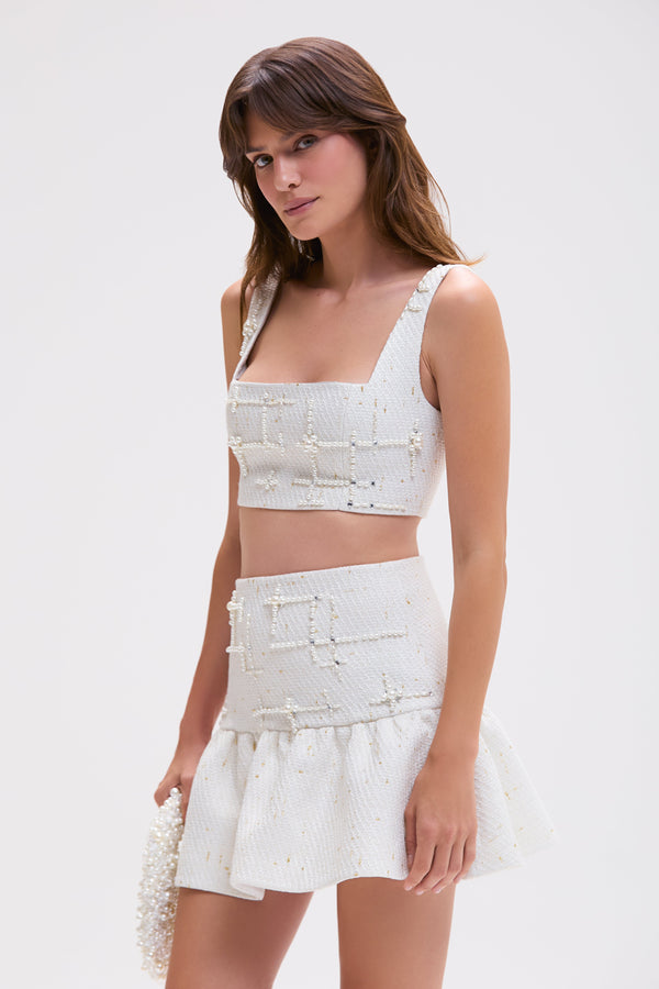 Patbo PEARL TWEED TOP