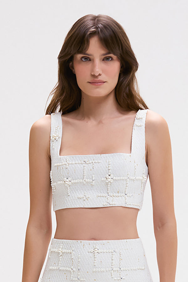 patbo PEARL TWEED TOP