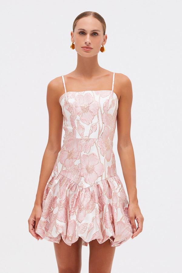 patbo PETAL JACQUARD MINI DRESS