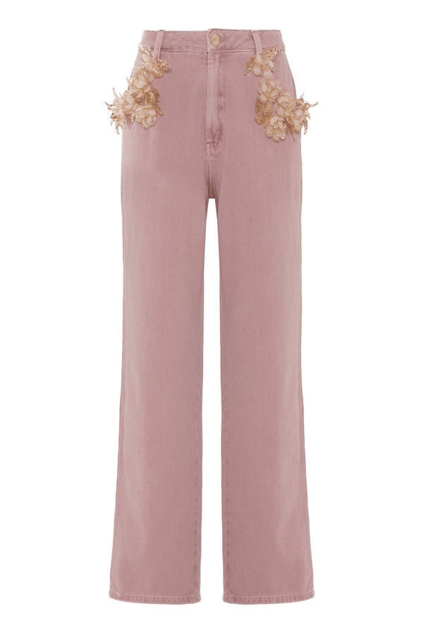Patbo PINK DENIM PANT