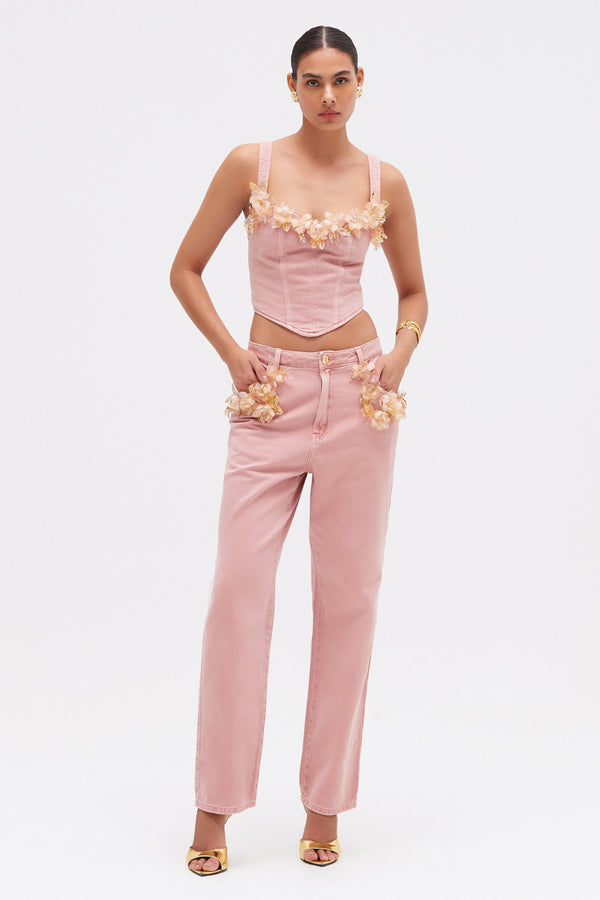 patbo PINK DENIM PANT