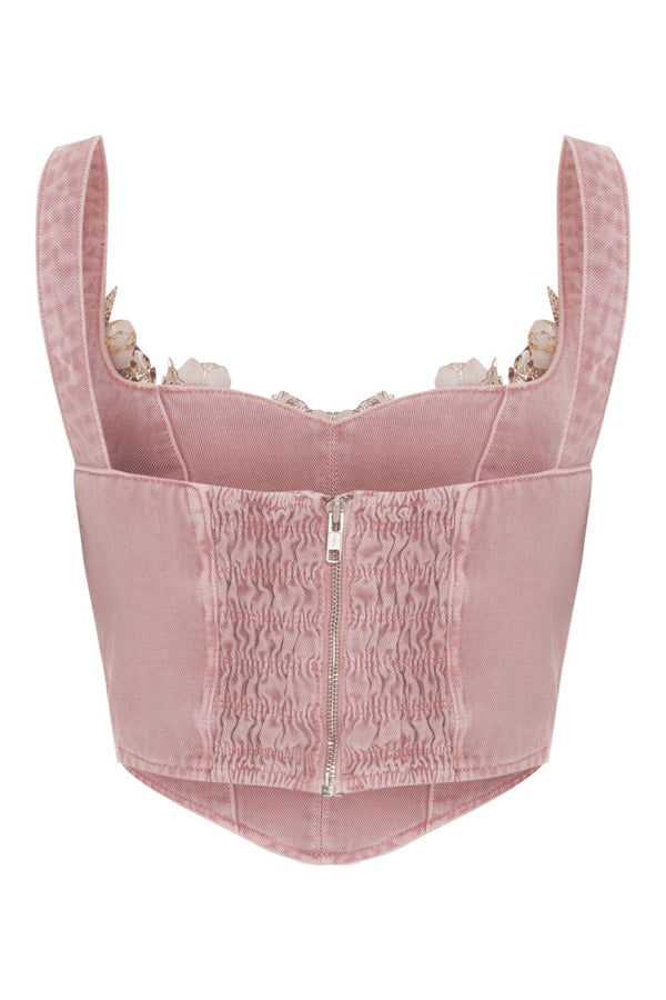 Patbo PINK DENIM TOP