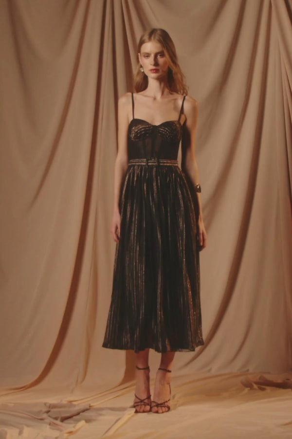 Patbo PRISM LUREX MIDI DRESS