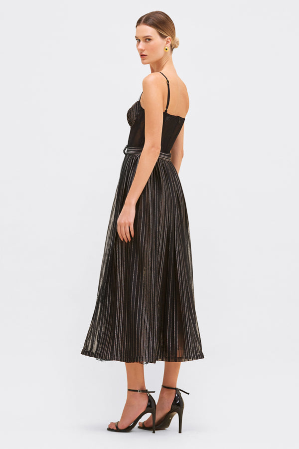 Patbo PRISM LUREX MIDI DRESS
