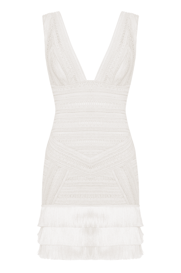 Patbo RADIANT FRINGE MINI DRESS