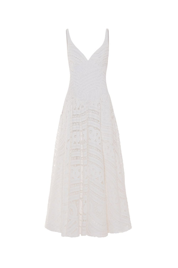 Patbo RHYTHMIC LACE MIDI DRESS