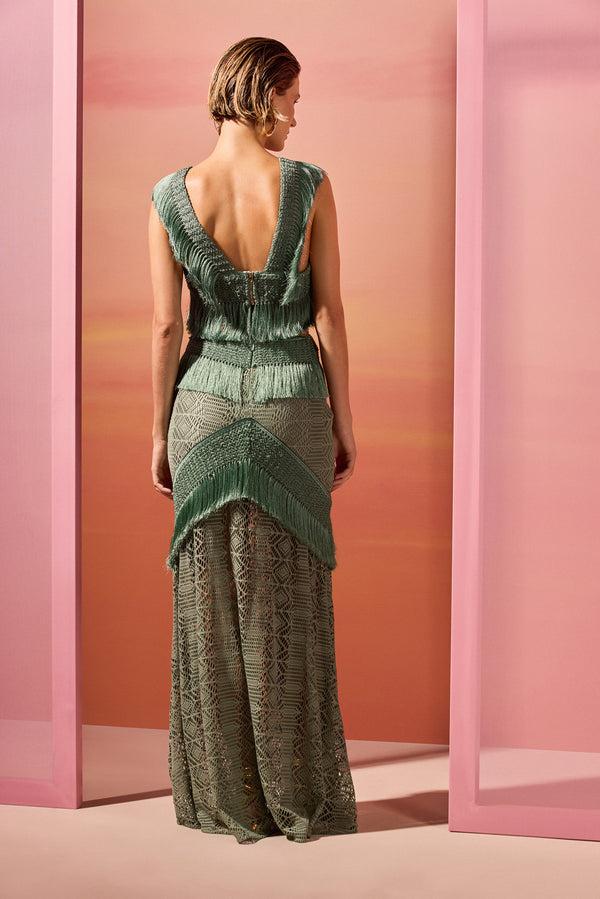 Patbo SAMBA FRINGE LONG SKIRT