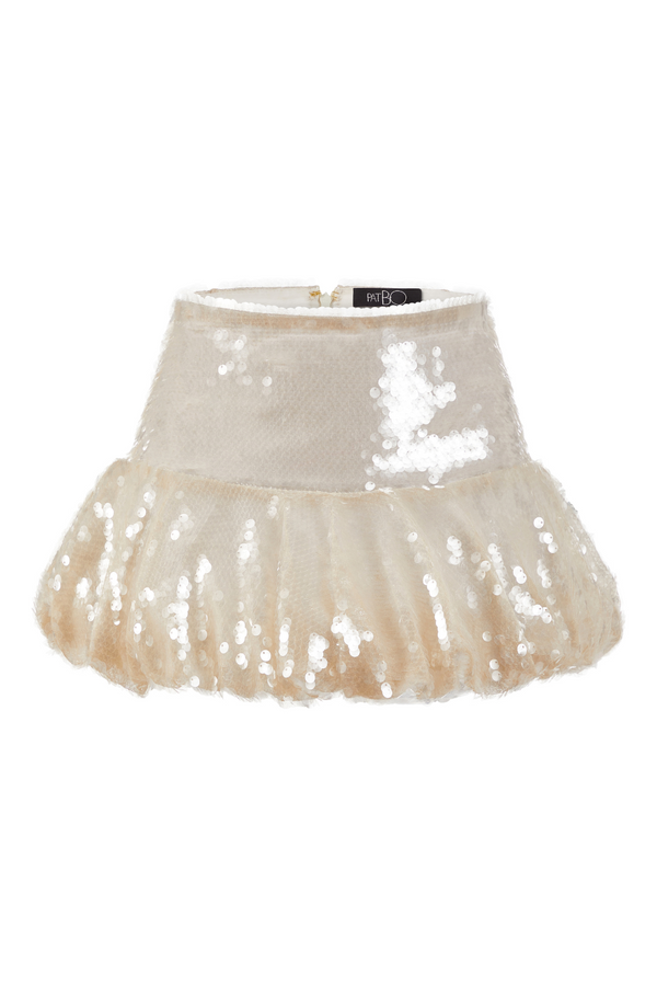 Patbo SEQUIN DROP WAIST SKIRT (RUNWAY)