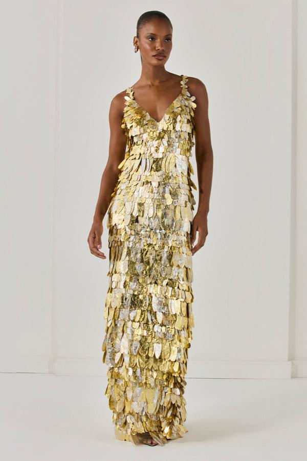 patbo SEQUIN EMBROIDERED GOWN (RUNWAY)