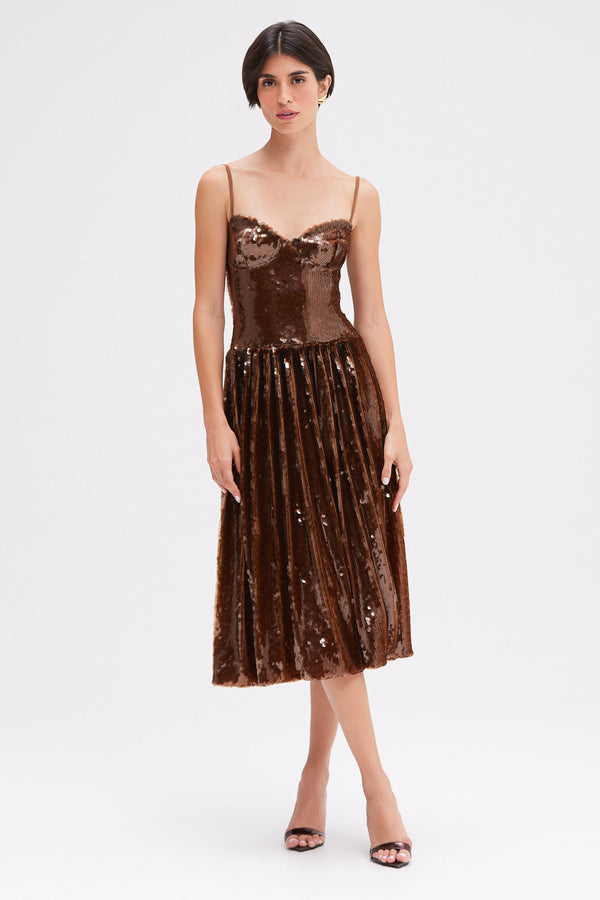 patbo SEQUIN MIDI DRESS (RUNWAY)
