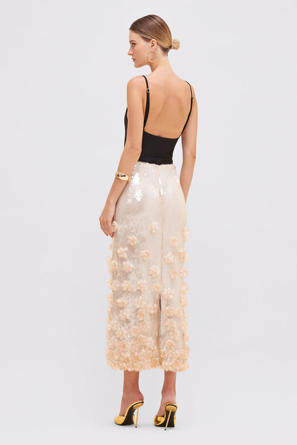 Patbo SEQUIN MIDI SKIRT (RUNWAY)