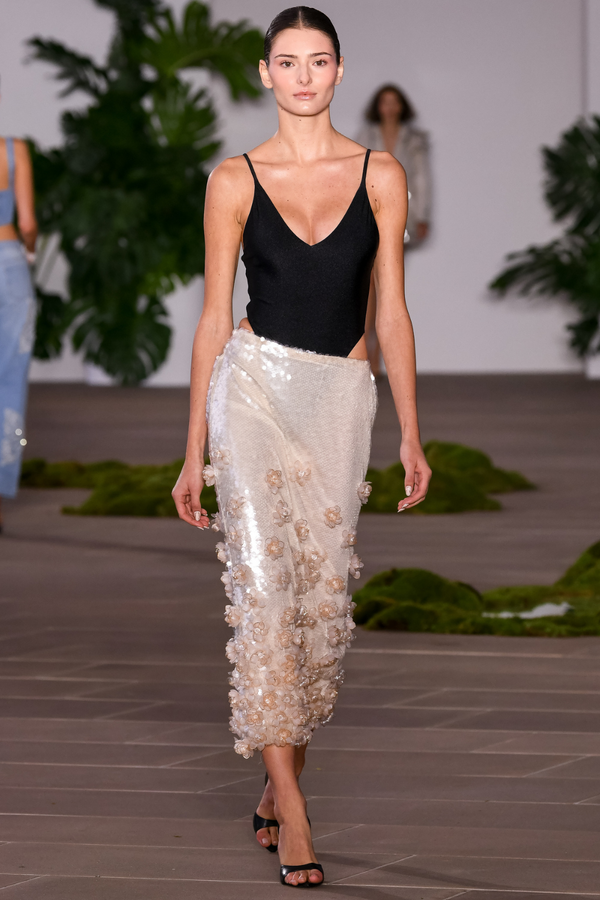 Patbo SEQUIN MIDI SKIRT (RUNWAY)