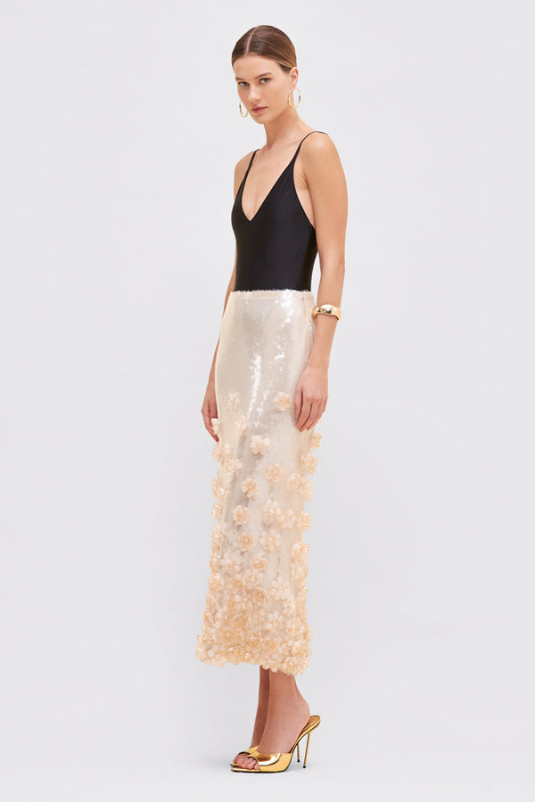 patbo SEQUIN MIDI SKIRT (RUNWAY)