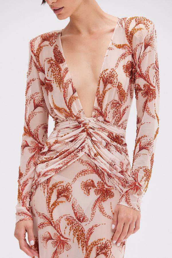 Patbo SUNSET PLUNGE MAXI DRESS (RUNWAY)