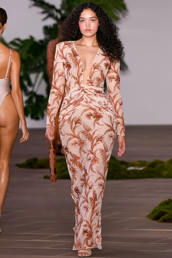 Patbo SUNSET PLUNGE MAXI DRESS (RUNWAY)