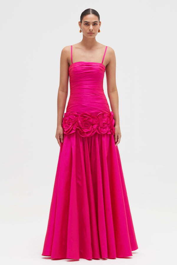 patbo TAFFETA BLOOM GOWN
