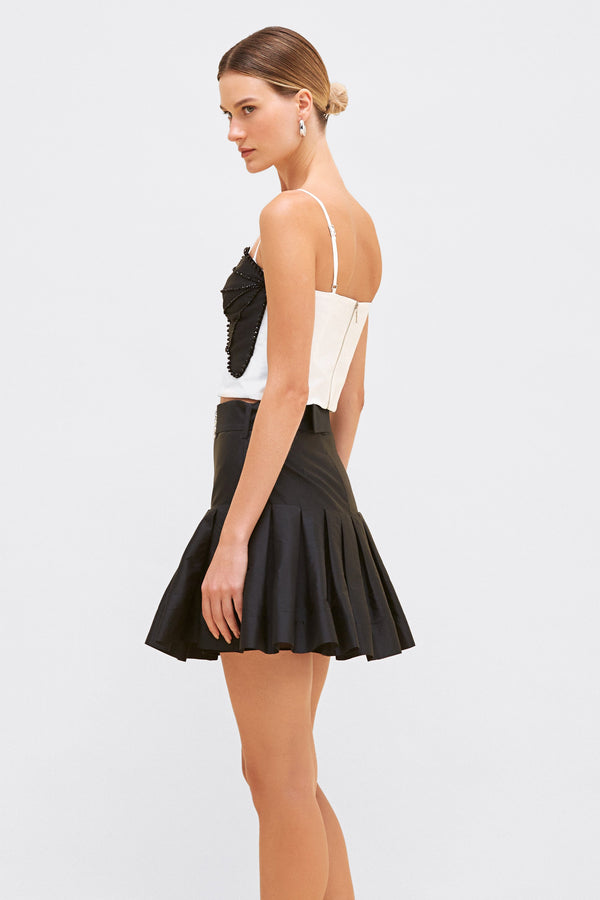 Patbo TAFFETA BLOOM MINI SKIRT