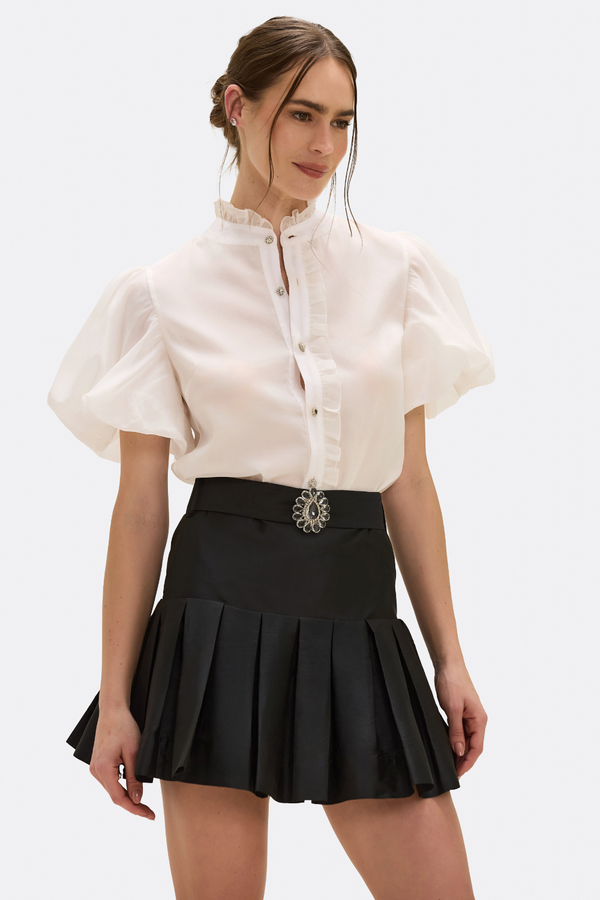 patbo TAFFETA BLOOM SHIRT