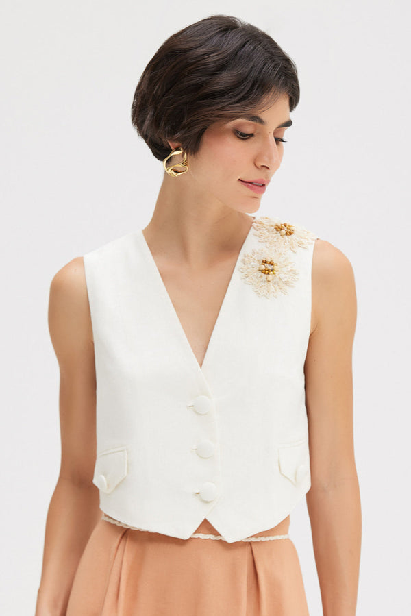 patbo TROPIC LINEN VEST