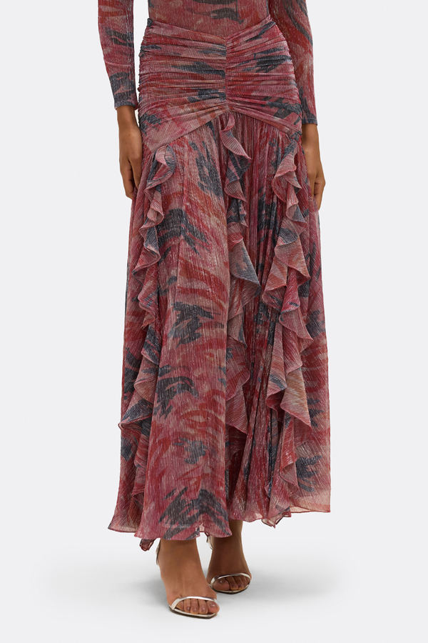 Patbo TWIST FLUTTER MAXI SKIRT