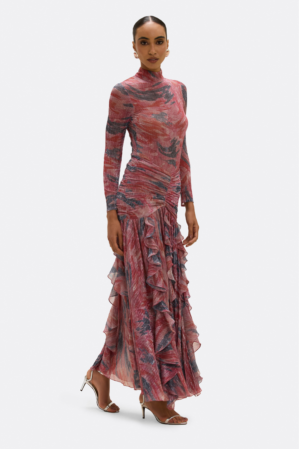 patbo TWIST FLUTTER MAXI SKIRT