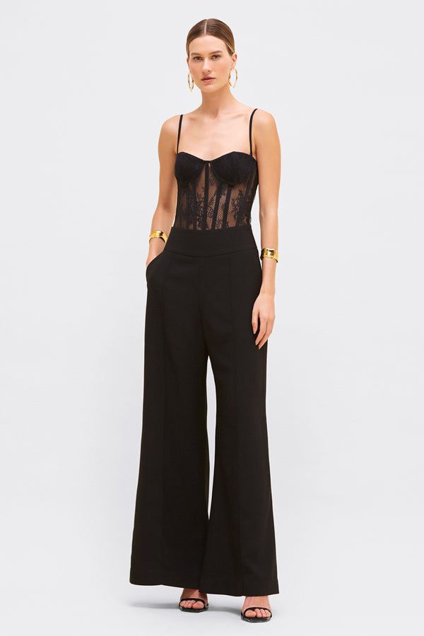 patbo WIDE LEG CREPE PANT
