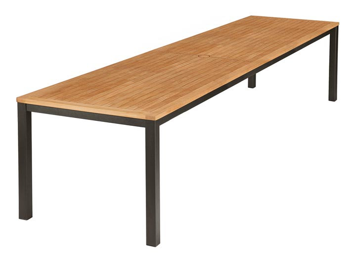 patio Barlow Tyrie Aura 118" Rect. Dining Table w/Teak Top