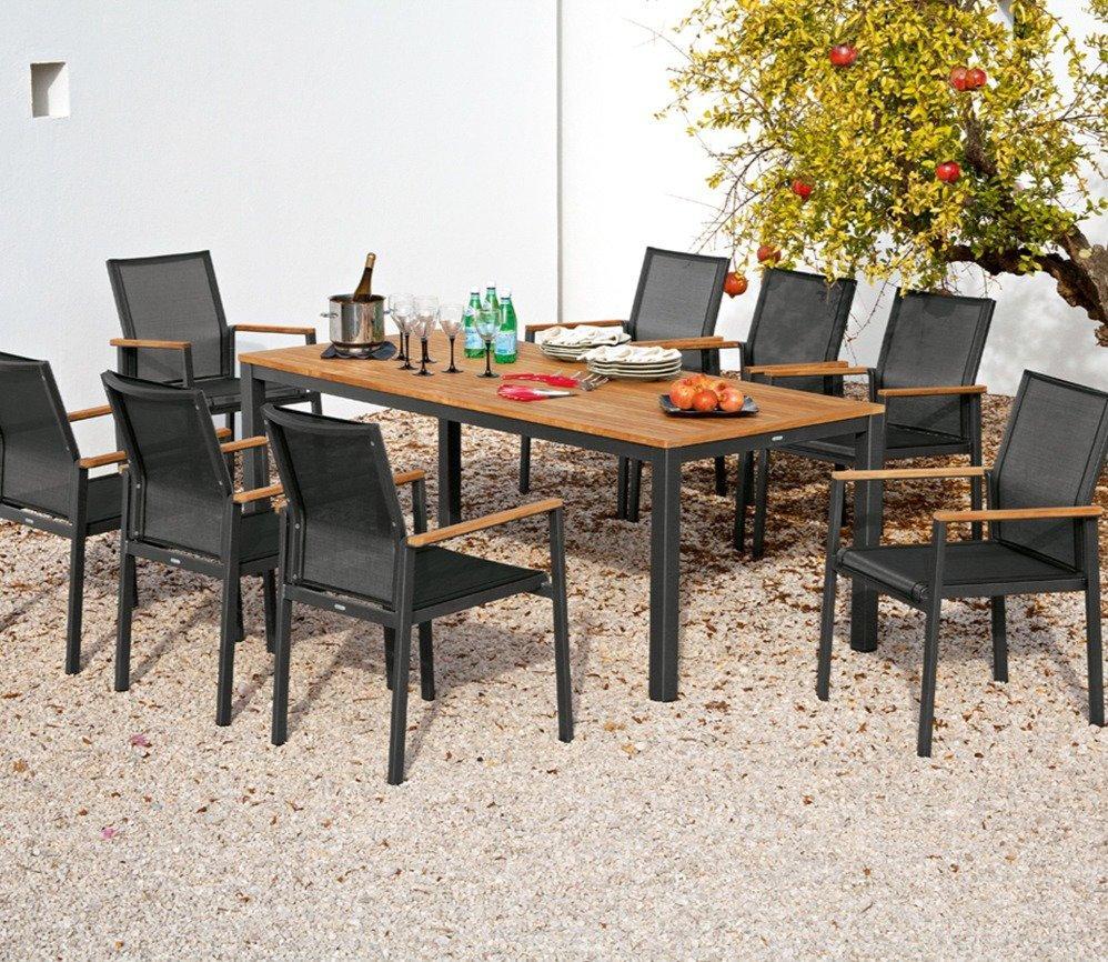 Patio Barlow Tyrie Aura Rect. Dining Table 79" W/Teak Top