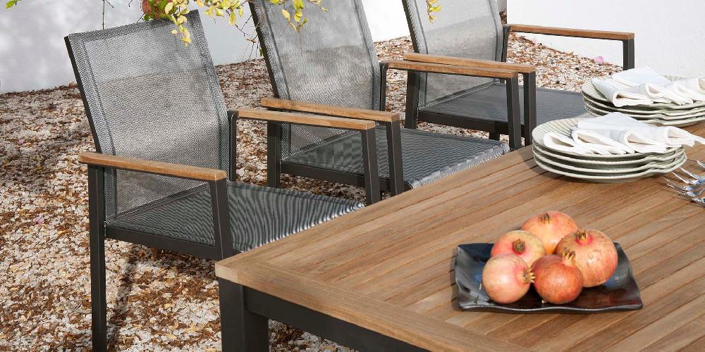 Patio Barlow Tyrie Aura Rect. Dining Table 79" W/Teak Top