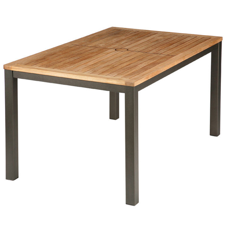 patio Barlow Tyrie Aura Rect. Dining Table 79" w/Teak Top